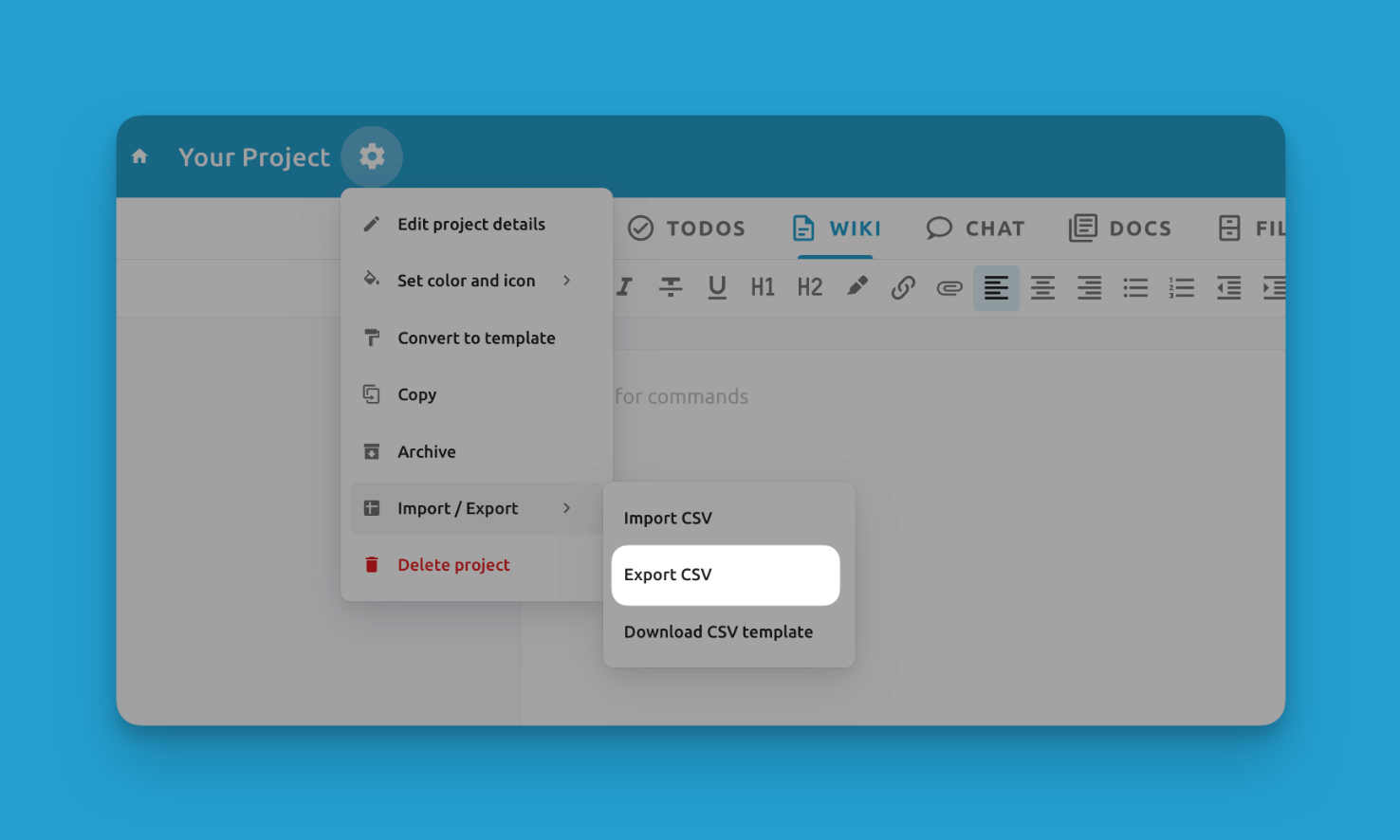 CSV Export 1 CSV Export 1