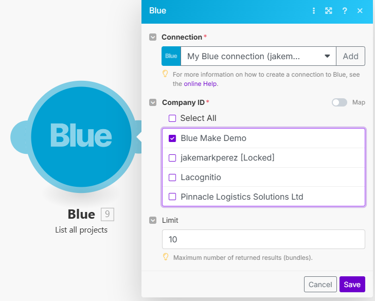 List Projects Module