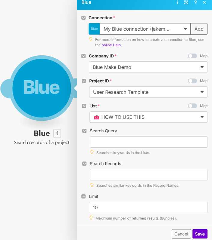 Search Records Module