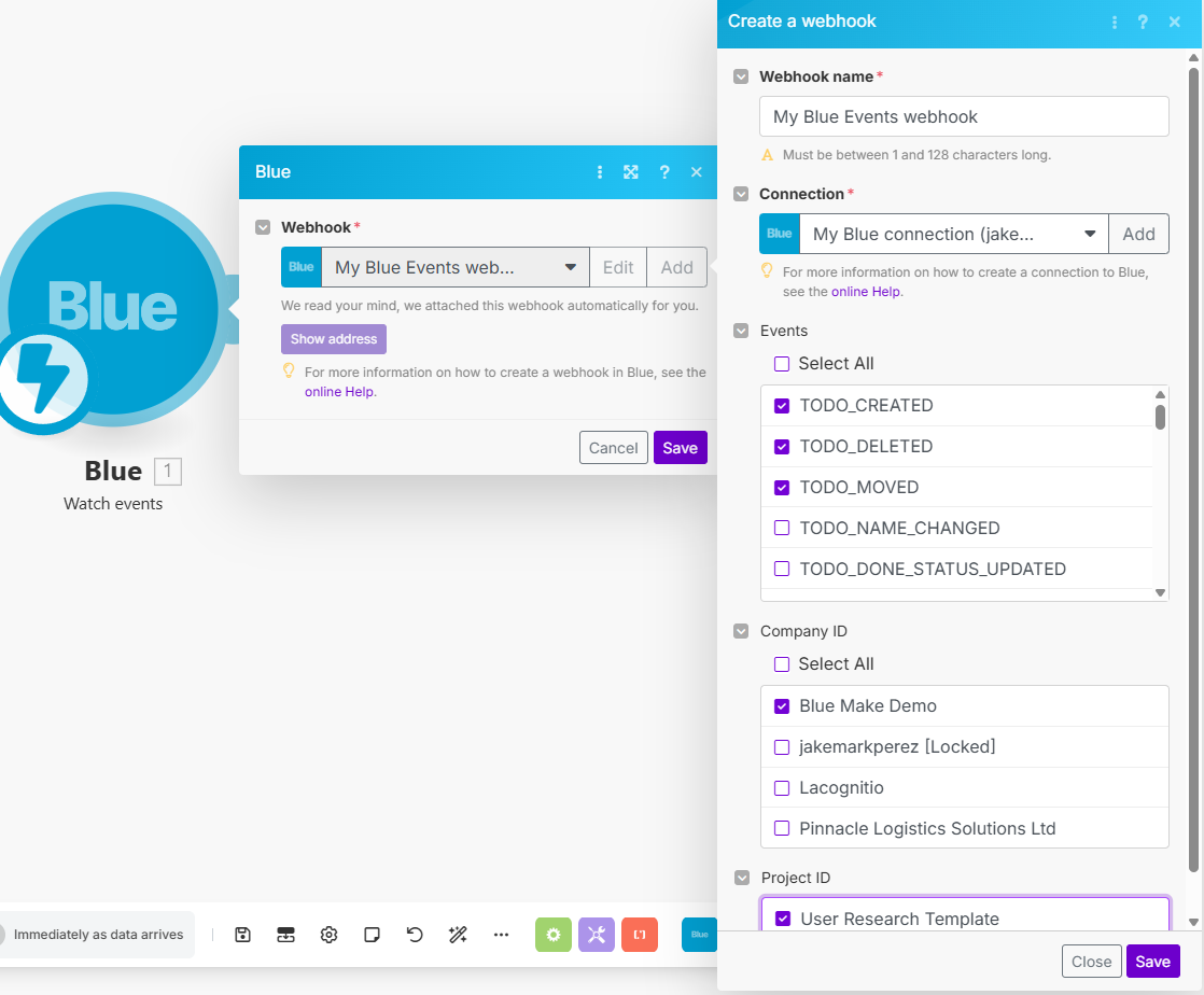 Watch Events Module