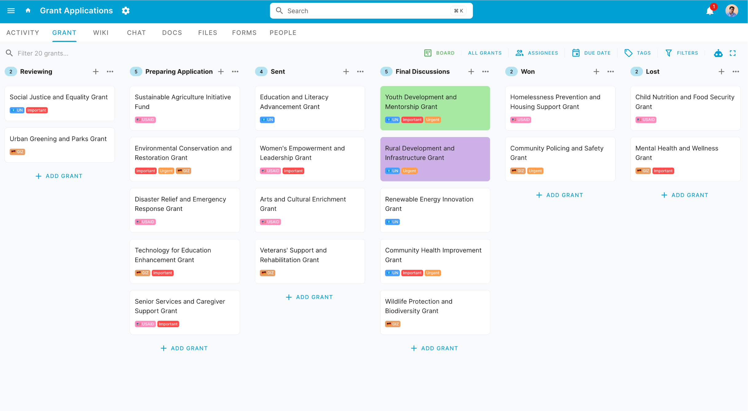 Grant Management Platform